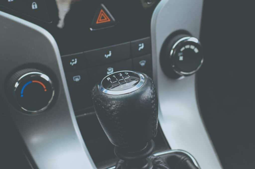 Image of a manual transmission shifting knob.